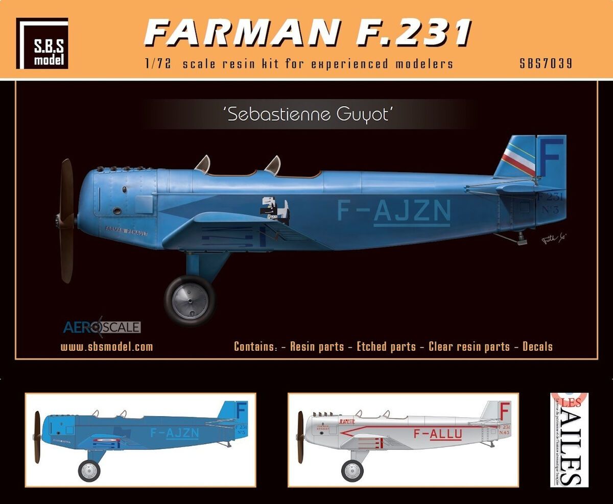 1:72 Farman F.231 - 'Sebastienne Guyot' (Full Resin Kit)