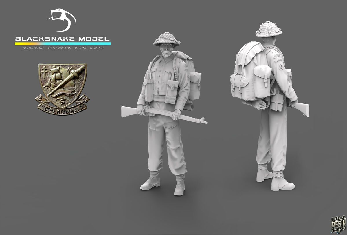 1:35 French WWII Commando Kieffer - Soldier 1