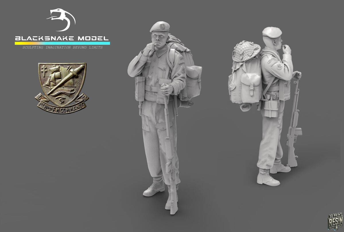 1:35 French WWII Commando Kieffer - Soldier 2