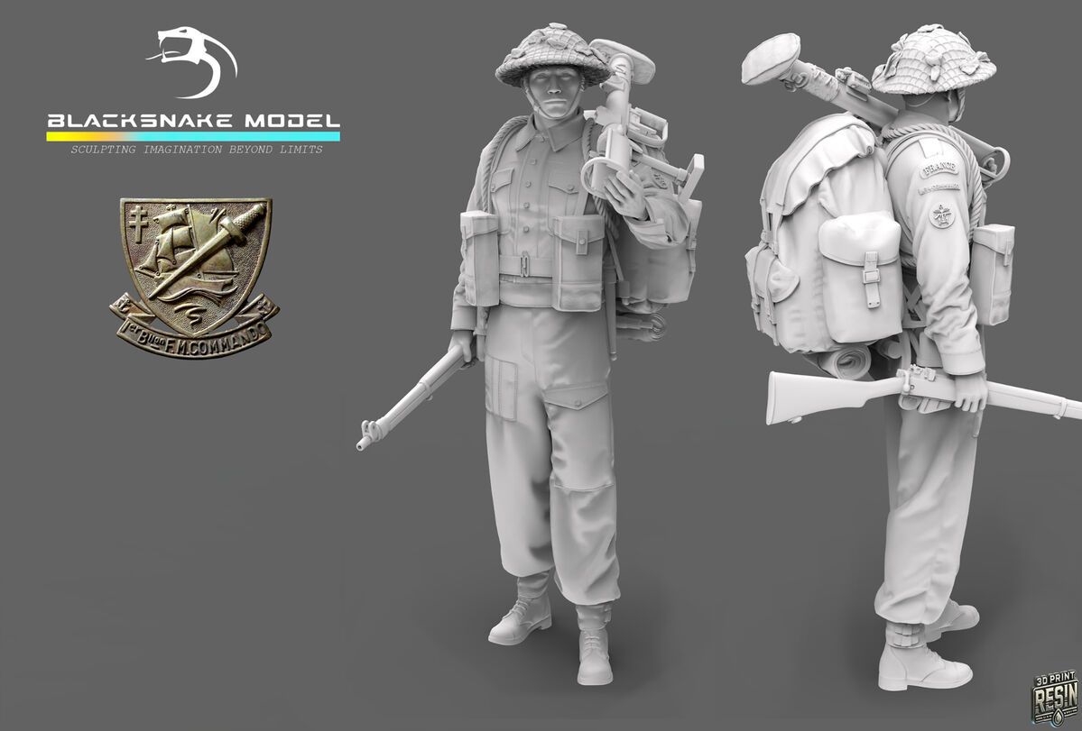 1:35 French WWII Commando Kieffer - Soldier 5