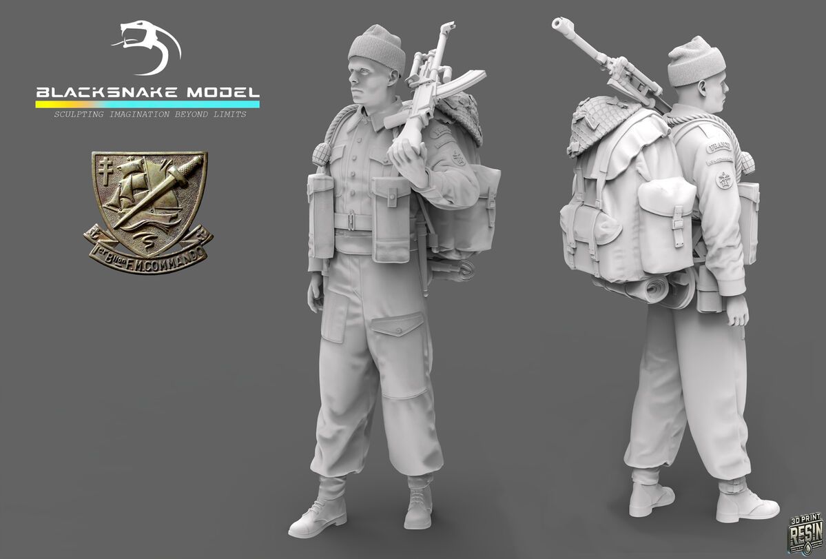 1:35 French WWII Commando Kieffer - Soldier 6