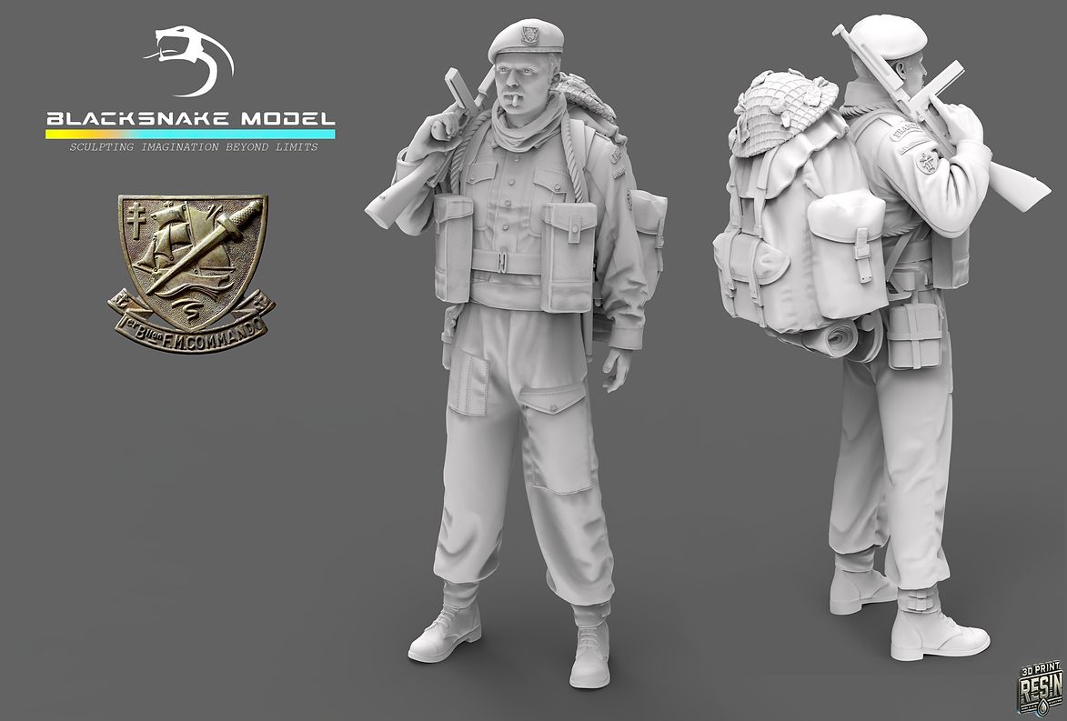 1:35 K-07 French WWII Commando Kieffer - Soldier 7