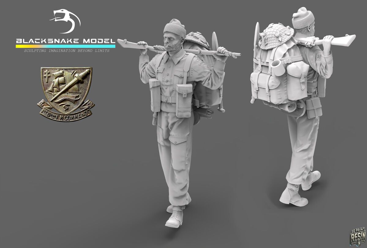 1:35 French WWII Commando Kieffer - Soldier 9 