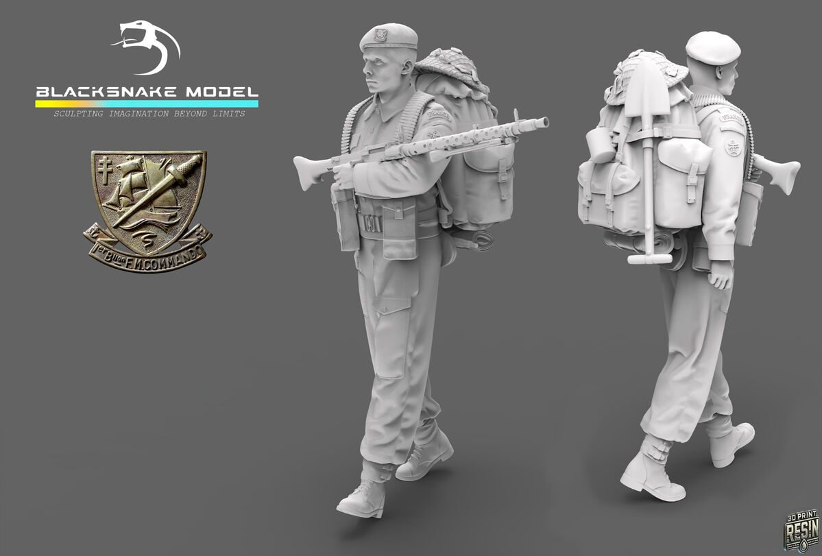 1:35 French WWII Commando Kieffer - Soldier 10