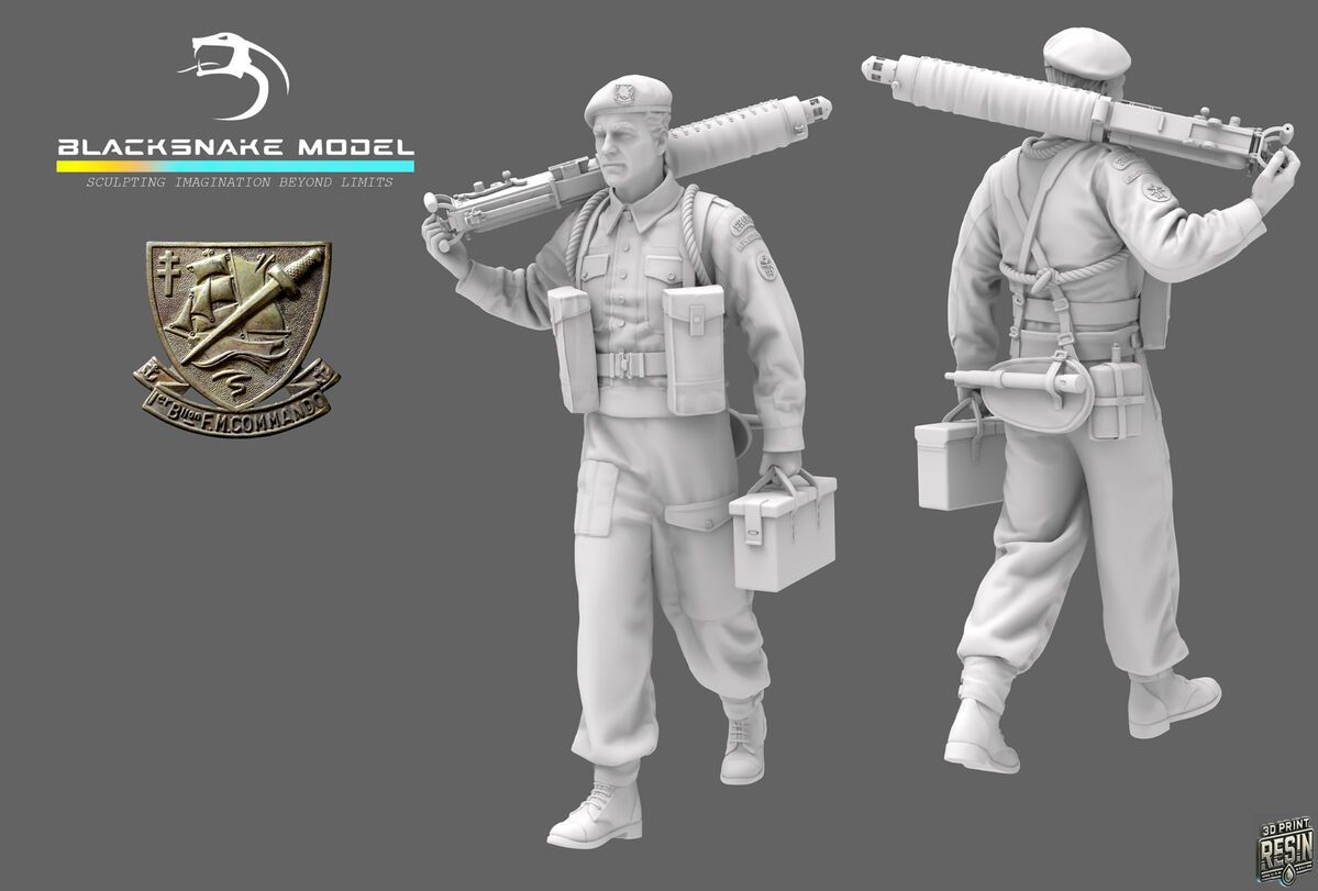 1:35 French WWII Commando Kieffer - Soldier 12