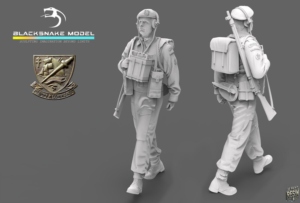 1:35 French WWII Commando Kieffer - Soldier 13 