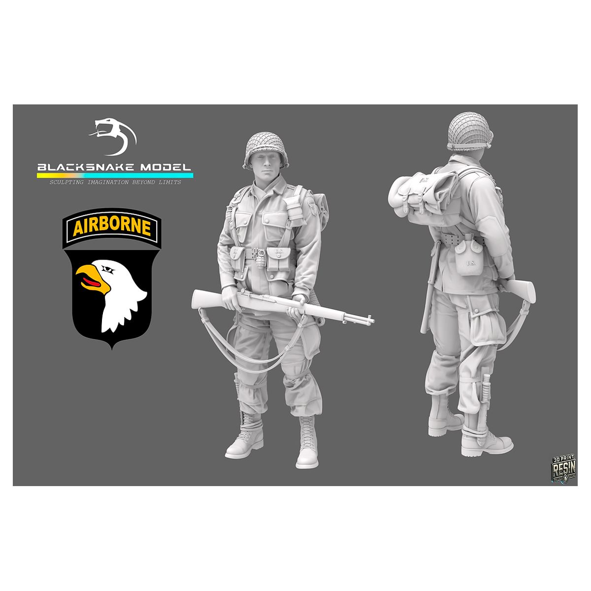 1:35 101st Airborne Soldier 01