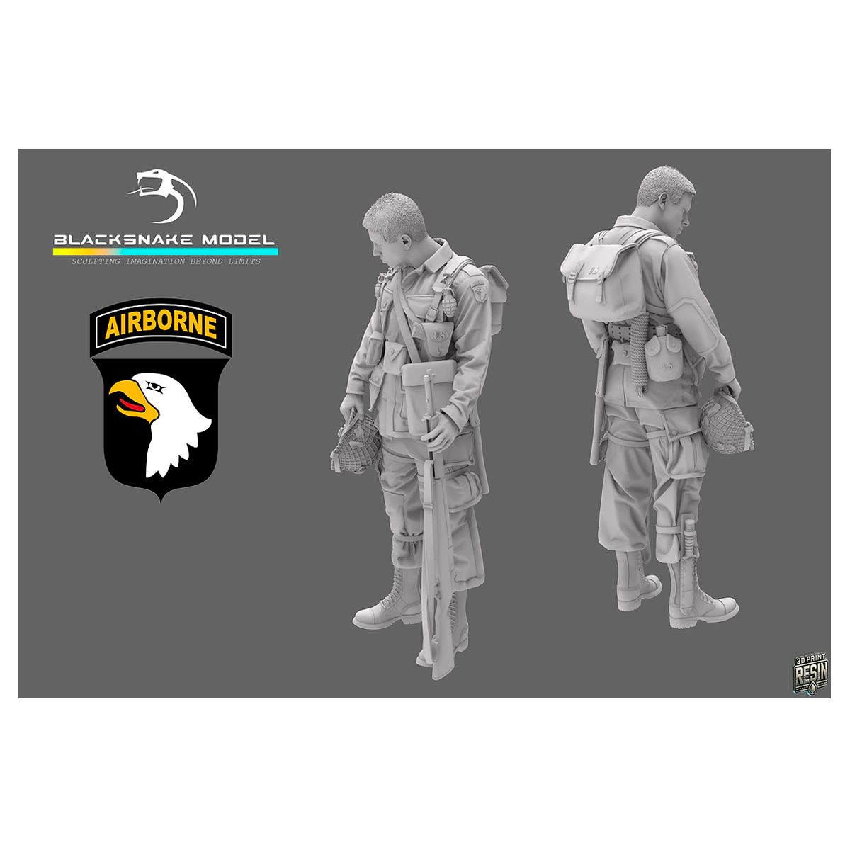 1:35 101st Airborne Soldier 02