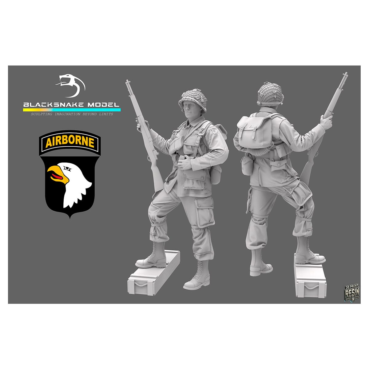 1:35 101st Airborne Soldier 09