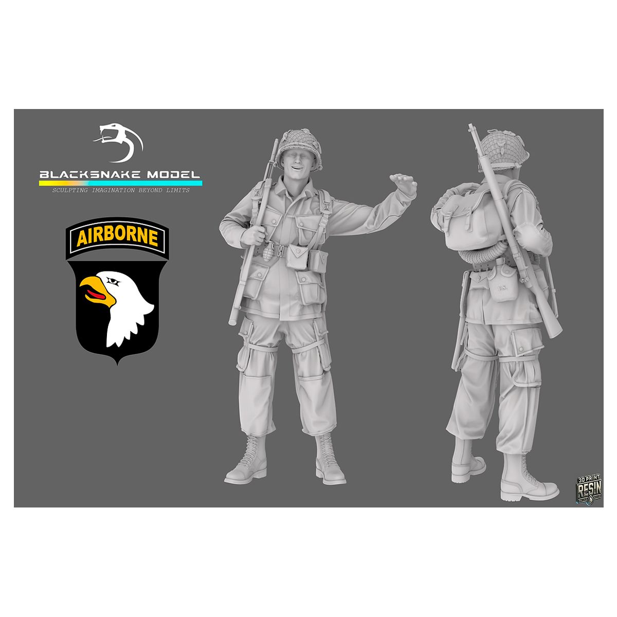 1:35 101st Airborne Soldier Pose Picture 1/3 (16)