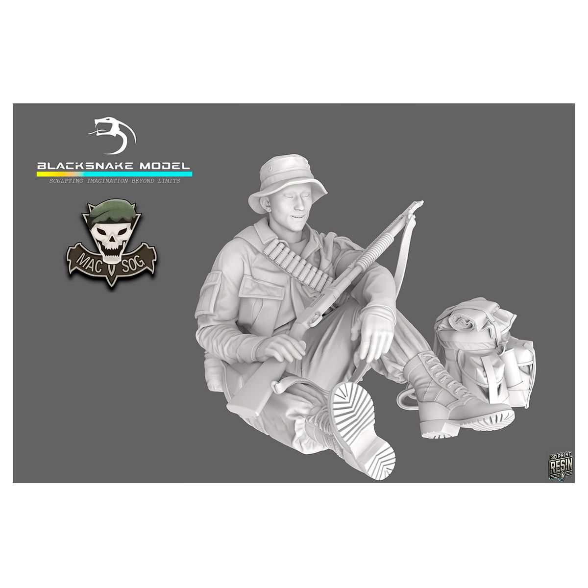 1:35 MACV SOG Soldier Vietnam 12