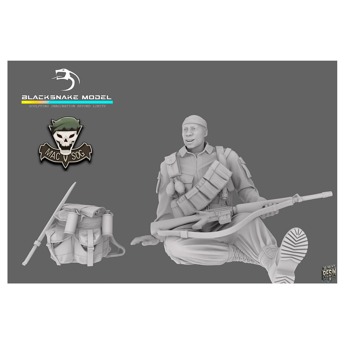 1:35 MACV SOG Soldier Vietnam 14