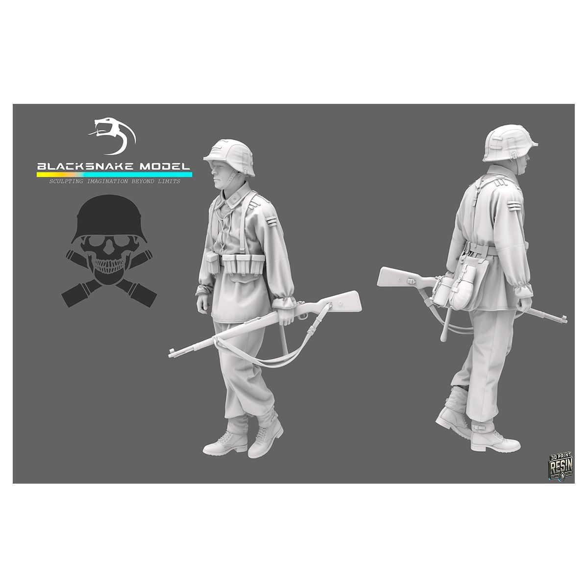 1:35 German WWII Waffen SS Soldier 05