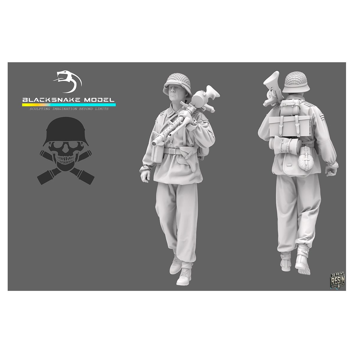 1:35 German Waffen Soldier 06 MG34