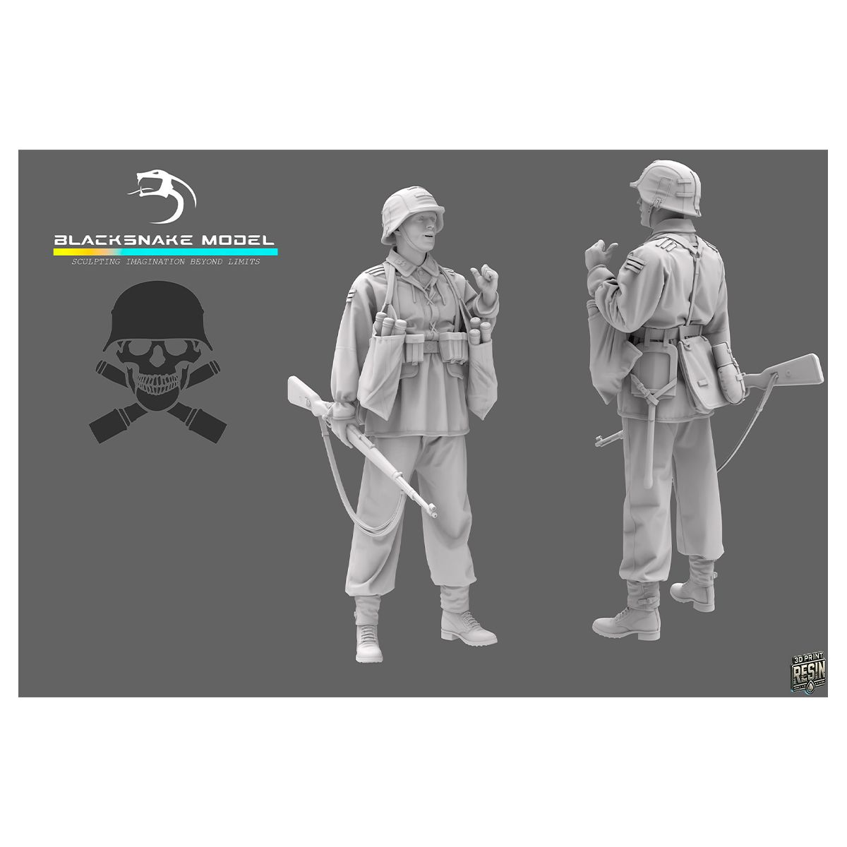 1:35 German Waffen Soldier 12