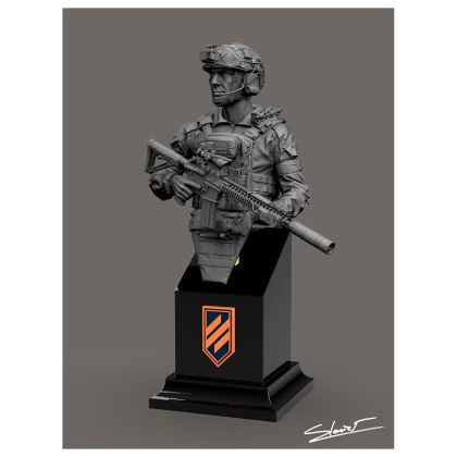 1:10 Ukrainian soldier Bust