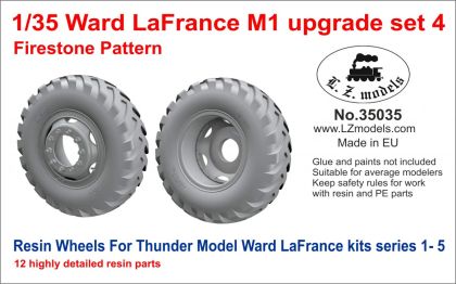 1:35 Ward LaFrance M1 Upgrade set Vol.4 - Firestone Pattern Wheels
