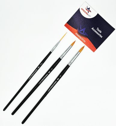 BRUSH SET SET OF 3 BRUSHES 2/0; 0; 0