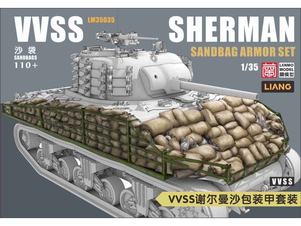 1:35 Sherman VVSS Sandbag armor set