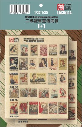 1:35 WWII Allied Propaganda Posters