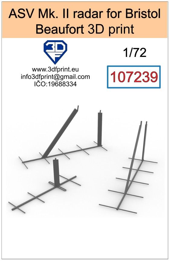 1:72 ASV Mk.II radar for Bristol Beafort