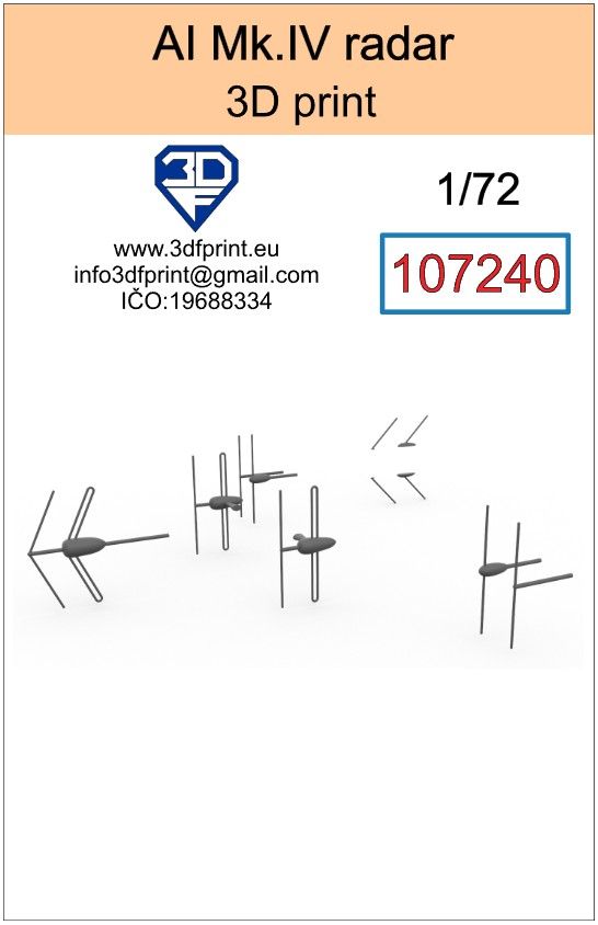 1:72 AI Mk.IV radar
