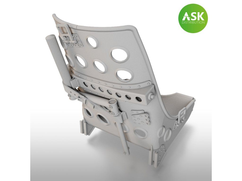 1:32 A6M Zero Seat early with strarting handle - 3D print