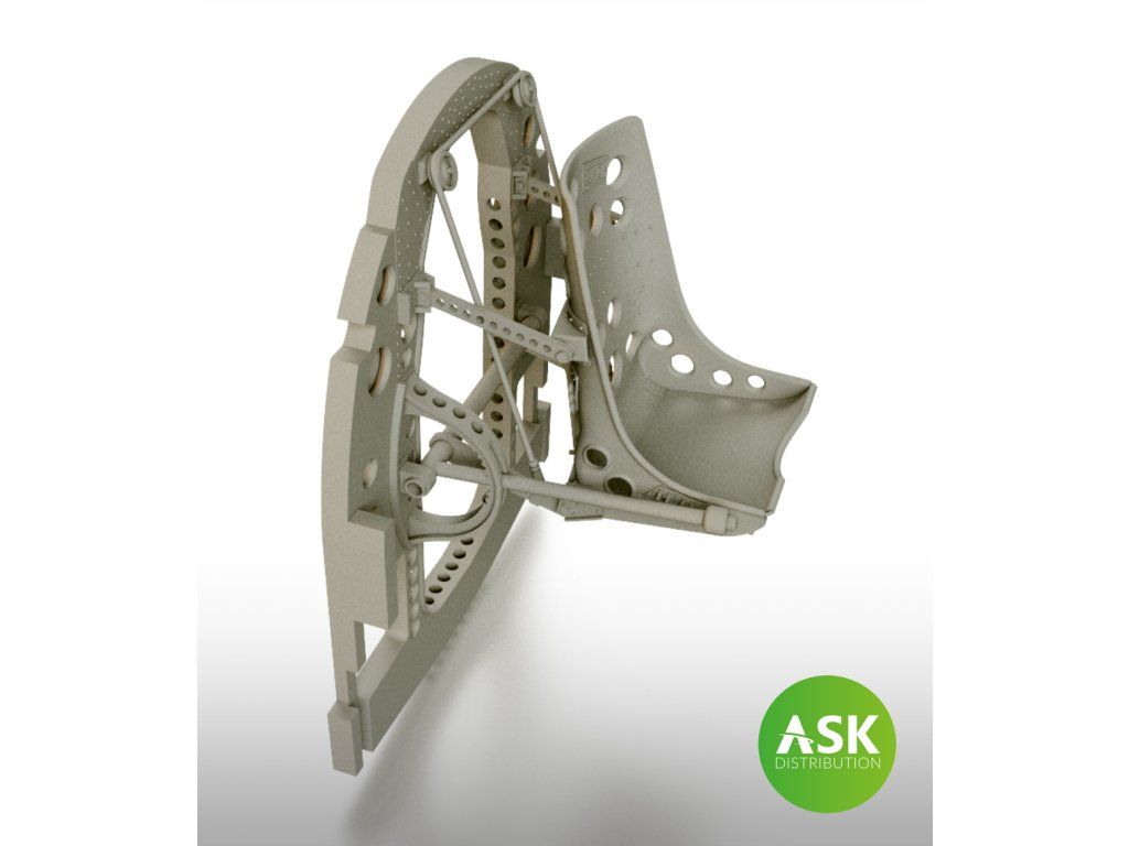 1:32 A6M Bulkhead with Seat in MIDDLE position - 3D rec. for Tamiya