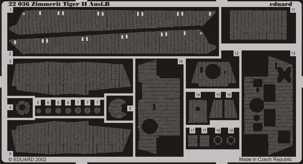 1:72 Zimmerit King Tiger