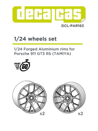 1:24 scale models: Forged aluminium rims for Porsche 911 992 GT3 RS