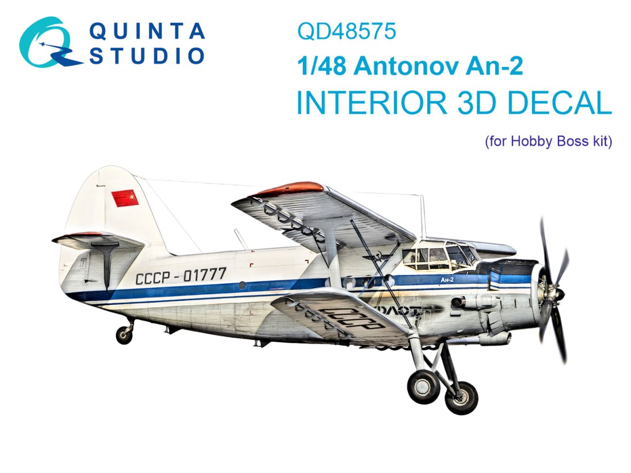 1:48 Antonov An-2 Colt 3D-Printed & coloured Interior on decal paper (HobbyBoss)