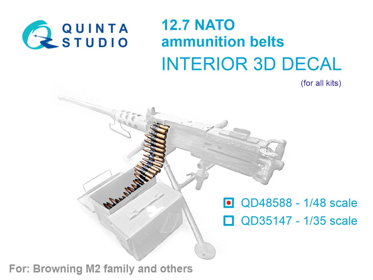 1:48 NATO 12.7 ammunition belts (All Kits)