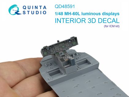 1:48 MH-60L Blackhawk luminous displays for QD+48590/QDS-48590 sets (ICM)