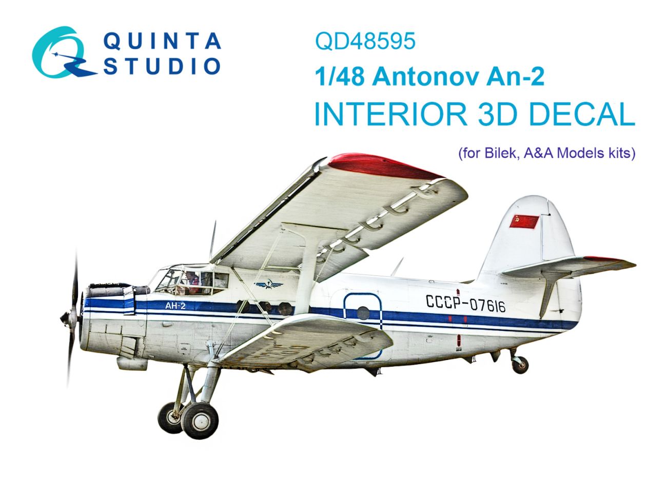 1:48 Antonov An-2 Colt 3D-Printed & coloured Interior on decal paper (Bilek)