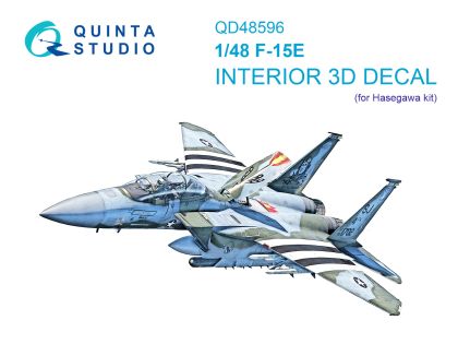 1:48 F-15E 3D-Printed & coloured Interior on decal paper (Hasegawa)