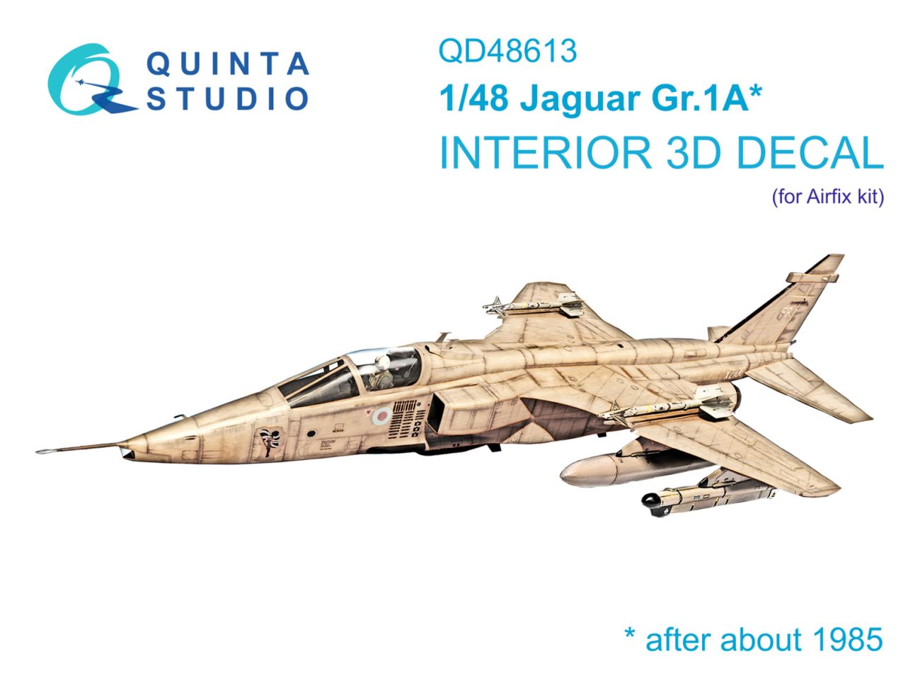 1:48 Jaguar Gr.1A 3D-Printed & coloured Interior on decal paper (Airfix)