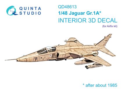 1:48 Jaguar Gr.1A 3D-Printed & coloured Interior on decal paper (Airfix)
