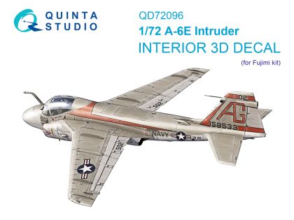 1:72 A-6E Intruder 3D-Printed & coloured Interior on decal paper (Fujimi)