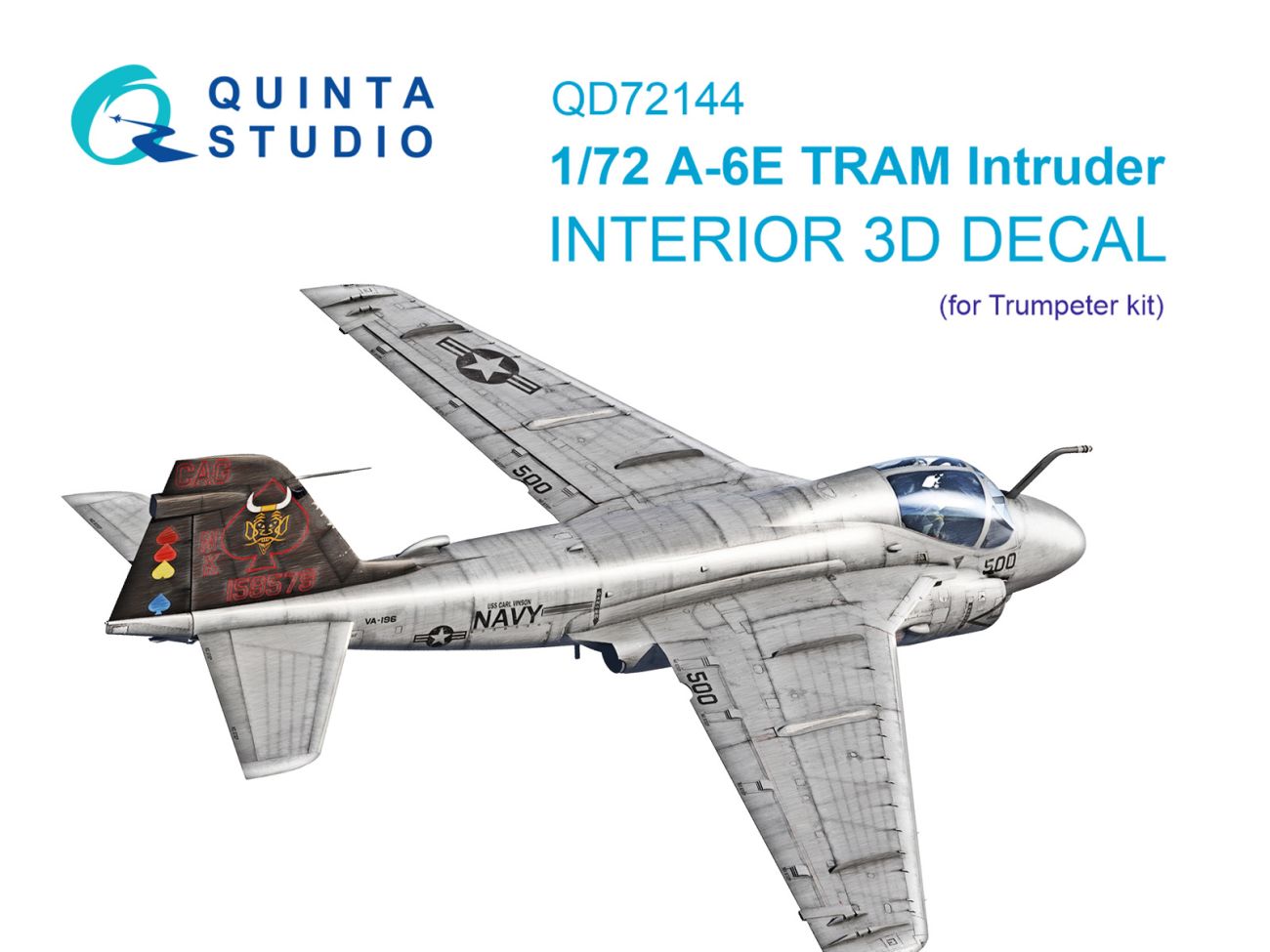 1:72 A-6E TRAM Intruder 3D-Printed & coloured Interior on decal paper (Trumpeter)