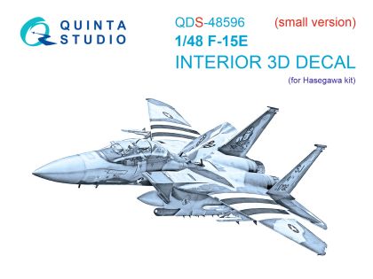 1:48 F-15E 3D-Printed & coloured Interior on decal paper (Hasegawa) (Small version)