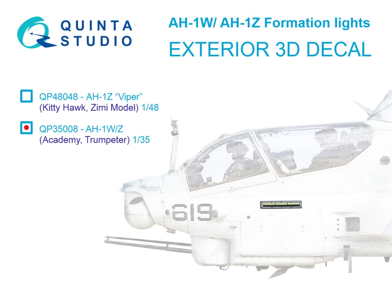 1:35 AH-1W/Z Formation (slime) lights (All kits)