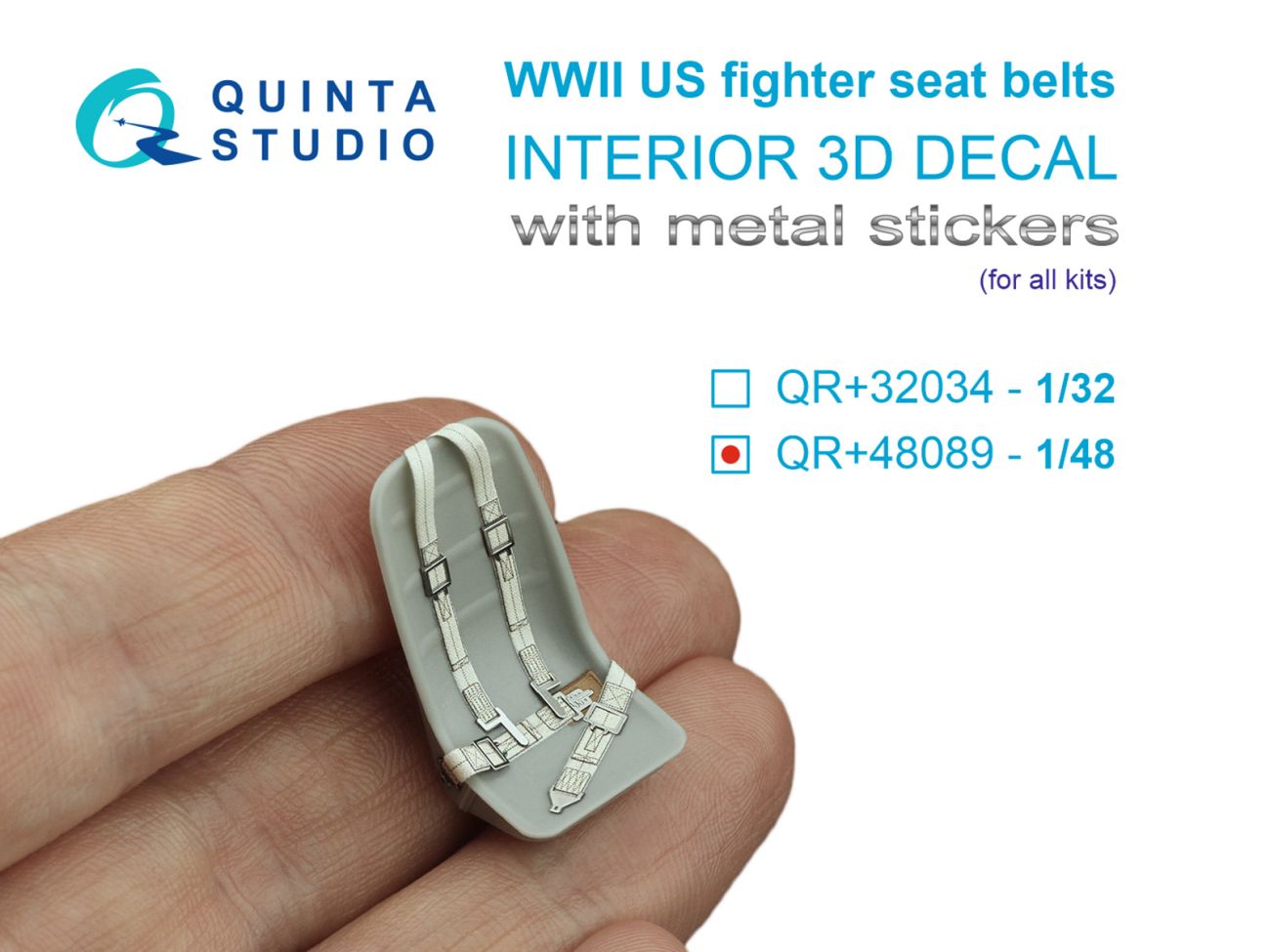 1:48 WWII US seat belts (with metal buckles) (All kits)