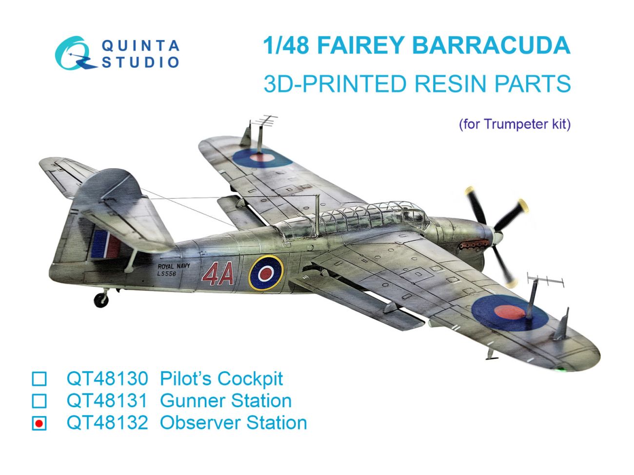 1:48 Fairey Barracuda Observer Station (Trumpeter)
