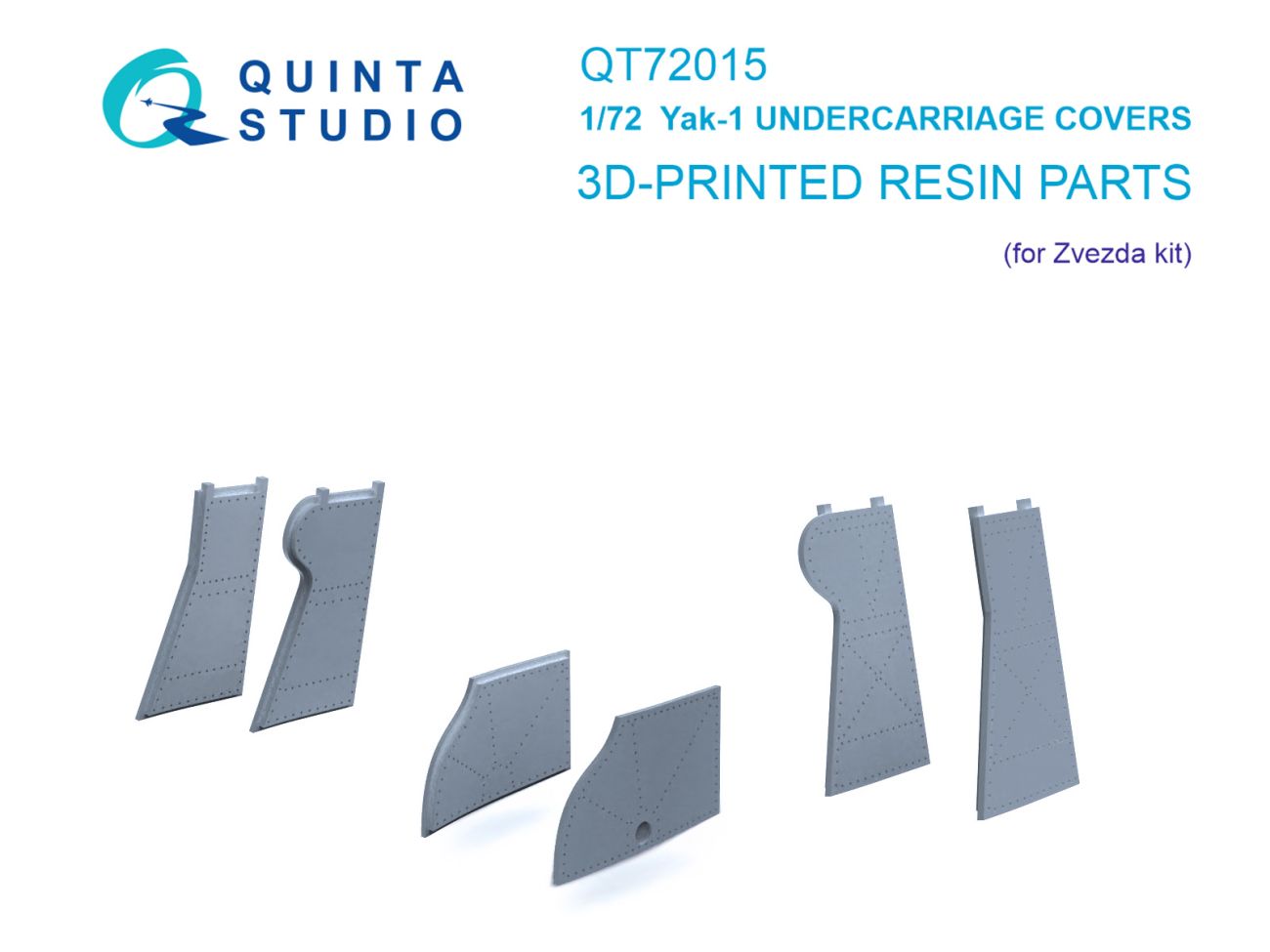 1:72 Yak-1 Undercarriage covers (Zvezda)