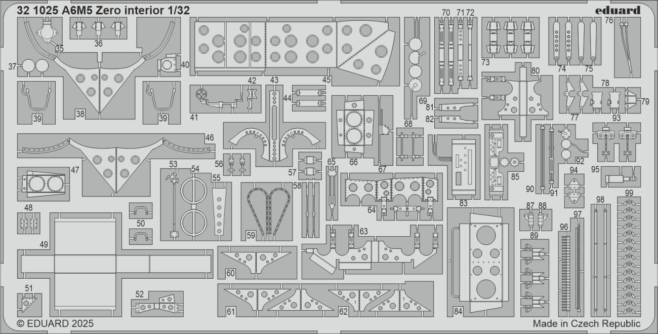 1:32 A6M5 Zero interior
