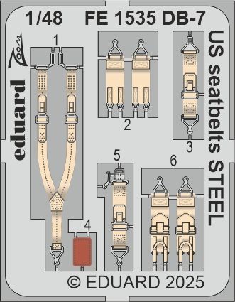 1:48 Boston III/US DB-7B US seatbelts STEEL