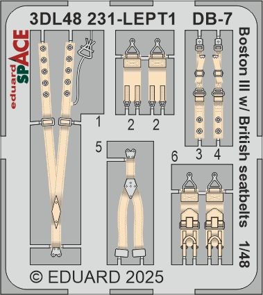1:48 Boston III/US DB-7B w/ British seatbelts SPACE