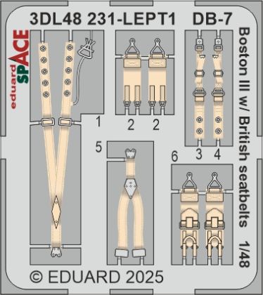 1:48 Boston III/US DB-7B w/ British seatbelts SPACE