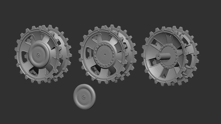 1:16 Drive sprockets for Pz.III / Sturmgeschütz III