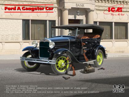 1:24 Ford A Gangster Car (1930s)